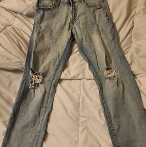 Aeropostale Slim Straight Destroyed 34x32